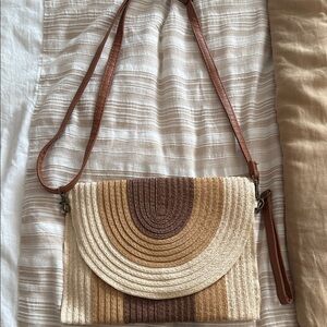 Stylish Tan and Brown Women's Bag HANDMADE